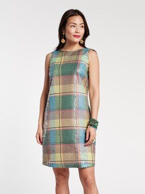 Sequin Mini Shift Dress - Carter Madras